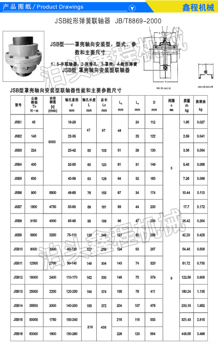 蛇簧聯(lián)軸器圖紙